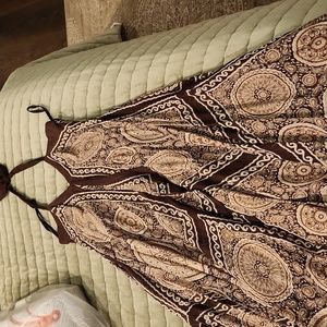 Bcbg Maxazria silk halter cocoa asymetric dress sz 2
